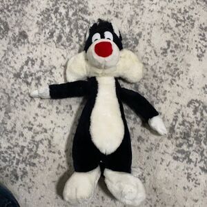 1990 Warner Bros Sylvester stuffed Animal plush GUC